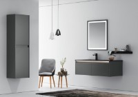 Шкаф с умывальником Orka Lisbon 90 Antracite Matt (09597) фото №2 — интернет-магазин Desire.md