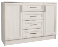 Комод Астрид-Мебель Принцесса 18 3Д Ясень Анкор Белый