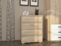 Комод Sokme Лайн 4Ш Дуб Сонома фото №2 — интернет-магазин Desire.md