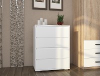 Comodă Sokme Лайн 4Ш Alb imaginea #2 — magazin online Desire.md