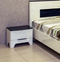 Noptieră Неман Верона MH-024-02 Alb Luciu/Negru Mat imaginea #2 — magazin online Desire.md