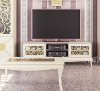 Comodă TV Неман Гармония MH-120-02 Crem/Patina imaginea #2 — magazin online Desire.md