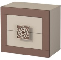 Прикроватная тумба Неман Эллипс MH-118-02 Капучино Глянец/Светло-коричневый Глянец