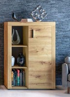 Витрина Sokme Фокус 1176x869x338mm Дуб Артисан фото №2 — интернет-магазин Desire.md