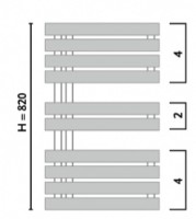 Uscător de prosoape Gorgiel Crest ACR 80/50 Anthracite Grey 16 (21) imaginea #5 — magazin online Desire.md