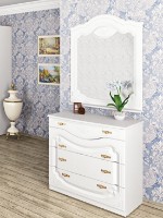 Oglindă Неман Орхидея CP-002-17 Alb Sumiluciu imaginea #2 — magazin online Desire.md