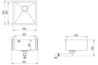 Chiuvetă de bucătărie Aquasanita Helika Dera Der100X-C imaginea #2 — magazin online Desire.md