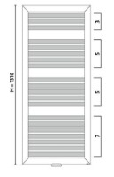Uscător de prosoape Gorgiel Allum AAL 130/55 Graphit Matt 06 (21) imaginea #5 — magazin online Desire.md