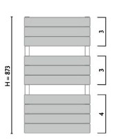 Uscător de prosoape Gorgiel Altus VA AVA 90/50 Platinum Matt 11 (11) imaginea #5 — magazin online Desire.md