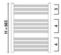 Uscător de prosoape Gorgiel Angu AAN 65/45 White 01 (11) imaginea #3 — magazin online Desire.md