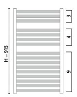 Uscător de prosoape Gorgiel Angu AAN 90/45 White 01 (11) imaginea #3 — magazin online Desire.md