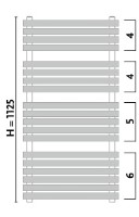 Полотенцесушитель Gorgiel Carex ACA 110/50 White 01 (11) фото №4 — интернет-магазин Desire.md