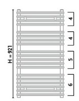 Полотенцесушитель Gorgiel Mars AR1 90/50 White 01 (11) фото №5 — интернет-магазин Desire.md
