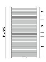 Uscător de prosoape Gorgiel Nadir AD-DR/P 95/55 Graphit Matt 13 (21) imaginea #3 — magazin online Desire.md