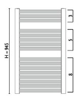 Uscător de prosoape Gorgiel Nadir DR AD-DR 95/55 Quartz 29 (11) imaginea #2 — magazin online Desire.md