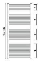 Uscător de prosoape Gorgiel Recta ARE 120/55 White 01 (11) imaginea #4 — magazin online Desire.md