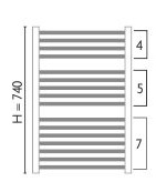 Uscător de prosoape Gorgiel Turkus DRN 74/50 Graphit Glossy 05 (11) imaginea #3 — magazin online Desire.md