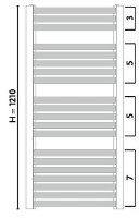 Uscător de prosoape Gorgiel Zenith W AZ-W 120/60 White 01 (11) imaginea #4 — magazin online Desire.md