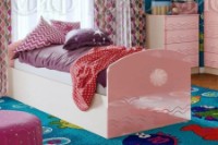 Pat copii Миф Юниор-2 Metal Roz/Stejar Albit imaginea #3 — magazin online Desire.md