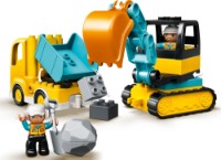 Set de construcție Lego Duplo: Truck & Tracked Excavator (10931)