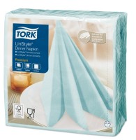 Салфетки для сервировки стола Tork LinStyle Aqua Blue (478880) фото №2 — интернет-магазин Desire.md