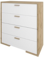 Комод Sokme Франческа 4Ш Дуб Вотан/Белый