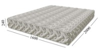 Ортопедический матрас Tiara Bize 160x200x24 фото №4 — интернет-магазин Desire.md