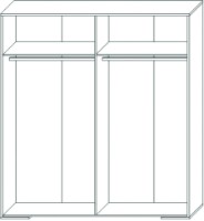 Dulap Sokme Франческа 4Д Дуб Вотан/Белый imaginea #3 — magazin online Desire.md