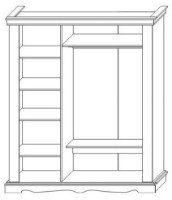 Dulap КМК Амелия 3Д Stejar Lăptos (0435.10) imaginea #2 — magazin online Desire.md