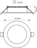 Lampă încorporabilă Vivalux VIV003952 imaginea #2 — magazin online Desire.md