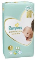 Подгузники Pampers Premium Care New Baby 1/52pcs фото №1 — интернет-магазин Desire.md