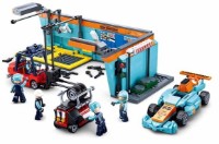 Set de construcție Sluban Racing Team F1 Maintenance Station (B0765) imaginea #4 — magazin online Desire.md