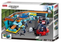 Set de construcție Sluban Racing Team F1 Maintenance Station (B0765)
