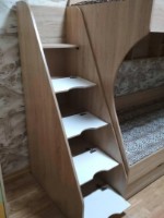 Детская кровать Пехотин Кадет Дуб Молочный/Ваниль фото №2 — интернет-магазин Desire.md