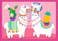 Puzzle Trefl 4in1 Lamas on vacation (34322)