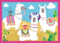 Puzzle Trefl 4in1 Lamas on vacation (34322) imaginea #2 — magazin online Desire.md