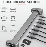 Разветвитель Trust Dalyx Aluminium 10-in-1 USB-C Multi-Port Docking Station (23417) фото №2 — интернет-магазин Desire.md