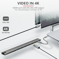 Разветвитель Trust Dalyx Aluminium 10-in-1 USB-C Multi-Port Docking Station (23417) фото №3 — интернет-магазин Desire.md