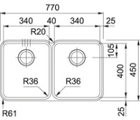 Кухонная мойка Franke Aton ANX 120 Stainless Steel фото №2 — интернет-магазин Desire.md