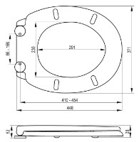 Сиденье для унитаза Fala 75465 фото №2 — интернет-магазин Desire.md