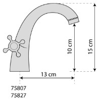 Baterie lavoar Fala Retro 75807 Black 1 imaginea #2 — magazin online Desire.md