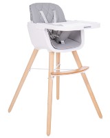 Стульчик для кормления Kikka Boo Woody Grey фото №1 — интернет-магазин Desire.md