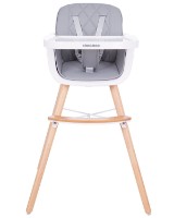 Стульчик для кормления Kikka Boo Woody Grey фото №2 — интернет-магазин Desire.md