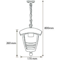 Lampa de gradină Horoz Nar-2 Black (075-016-0002) imaginea #2 — magazin online Desire.md