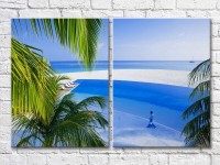 Картина ArtPoster A human walking along the seashore (3453815)