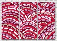 Картина ArtPoster Abstract drawing Red/White (3499124)