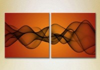 Pictură ArtPoster Abstract Orange/Black (2229368)