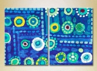 Картина ArtPoster Abstraction Blue/Yellow 03 (2229378)