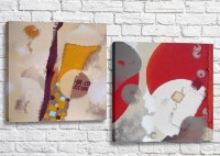 Картина ArtPoster Abstraction canvas Red/Orange (3417516)