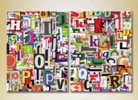Картина ArtPoster Abstraction from letters 02 (2229340)